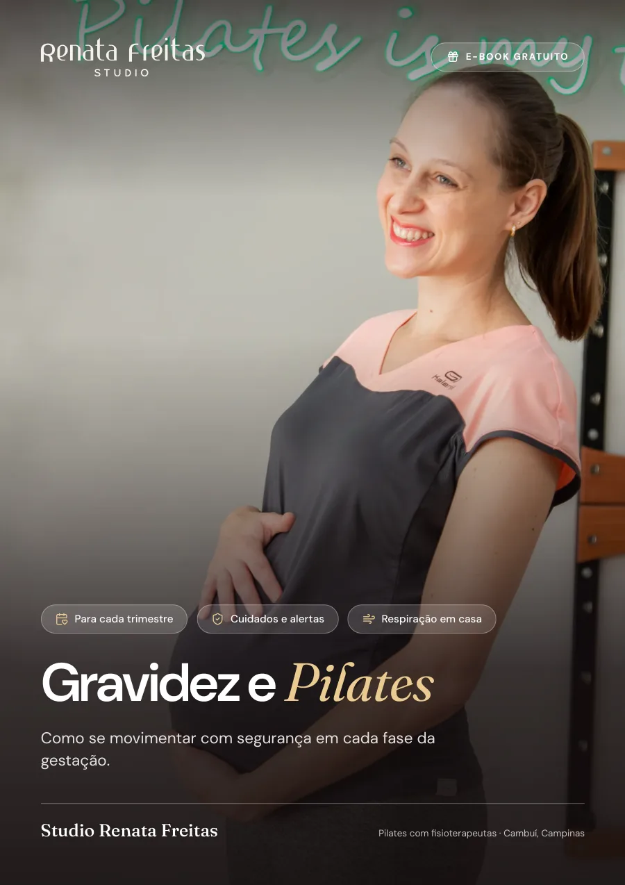 Capa do e-book Gravidez e Pilates